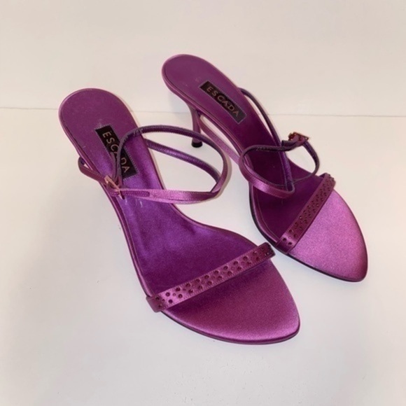 Escada satin heels - Picture 2 of 10